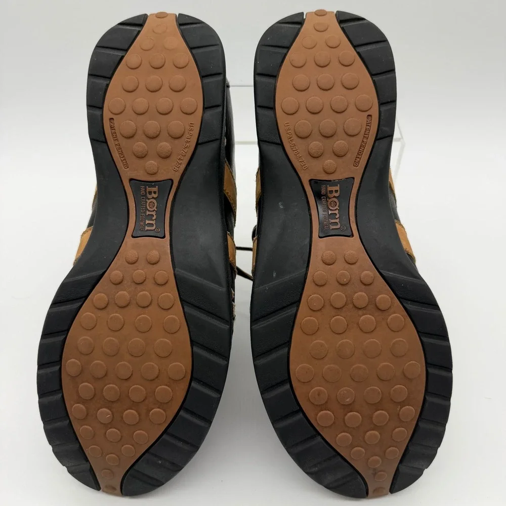 Born Black Brown Leather Comfort Oxford 10.5 Casual Normcore Y2K Minimalist